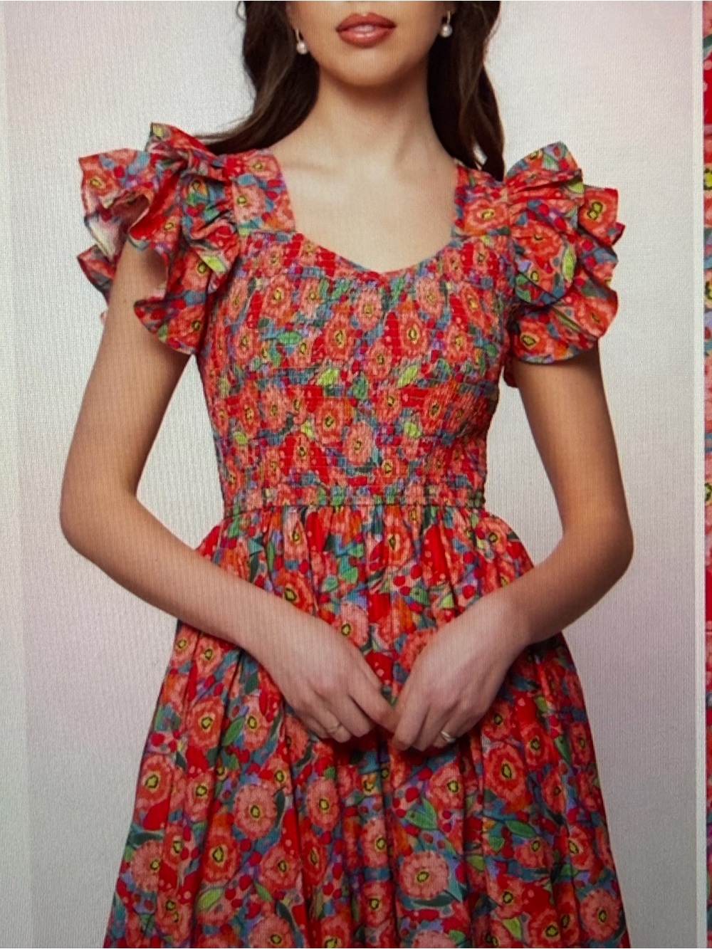 EUC Ivy City Co Hattie Dress in Poppy S - Picture 4 of 5